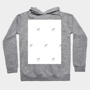 White background with fine gray abstraction Hoodie